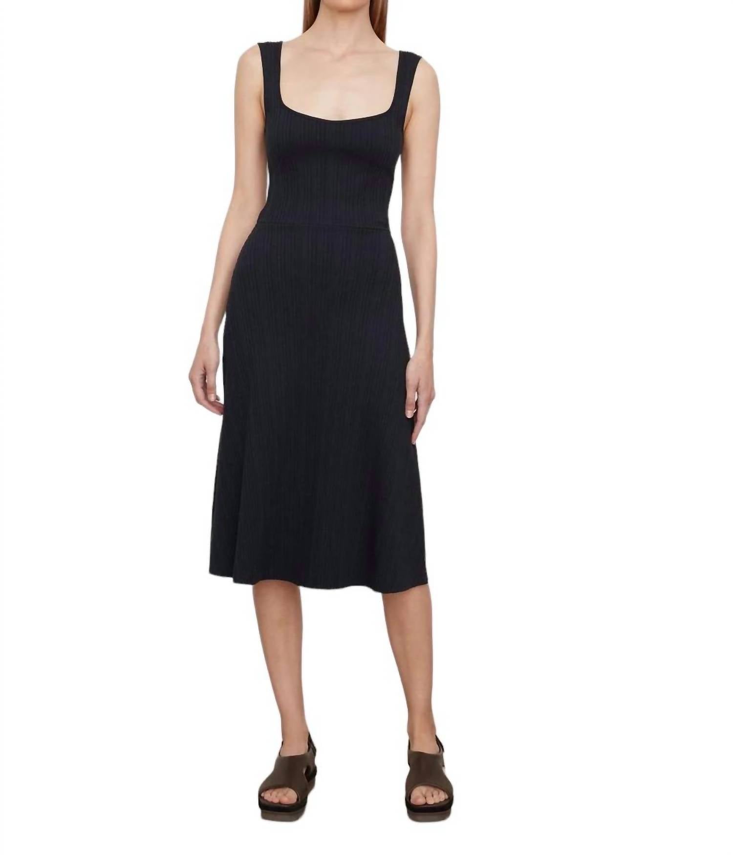 Ribbed Sweetheart Neck Tank Dress