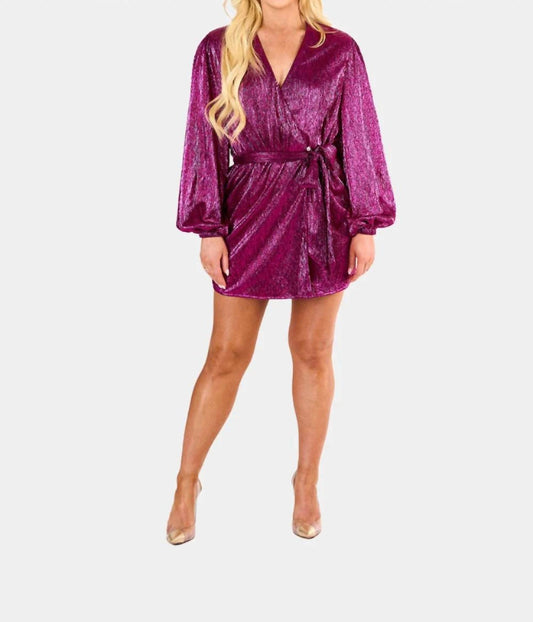 Buddylove - Adeline Sequin Wrap Dress