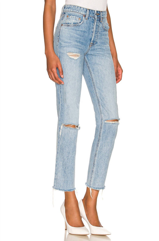 Grlfrnd - Karolina High Rise Straight Crop Jeans