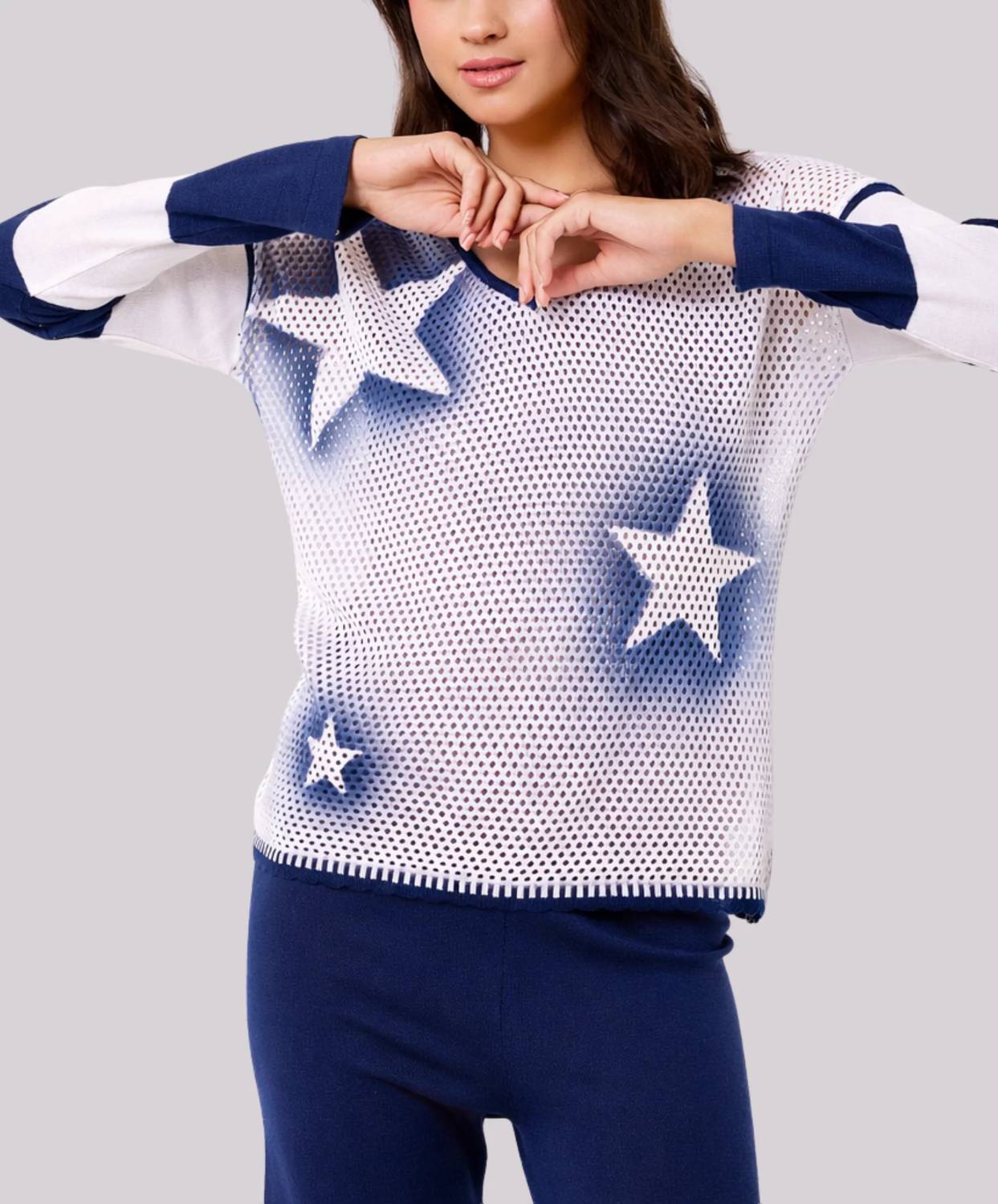 Angel Apparel - Star Crochet Knit Top