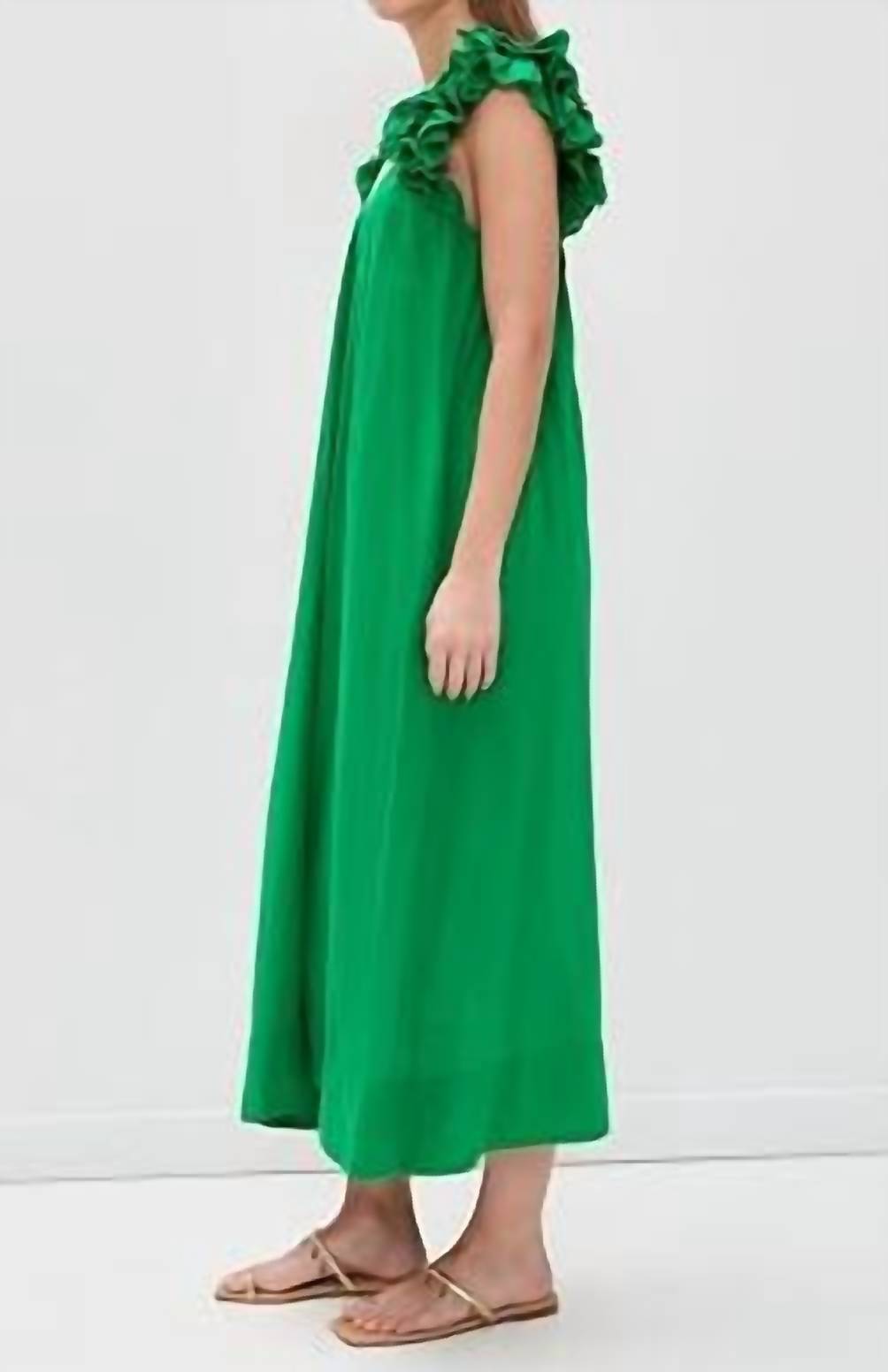 The Great. - Ruffle Scoop Neck Coverup