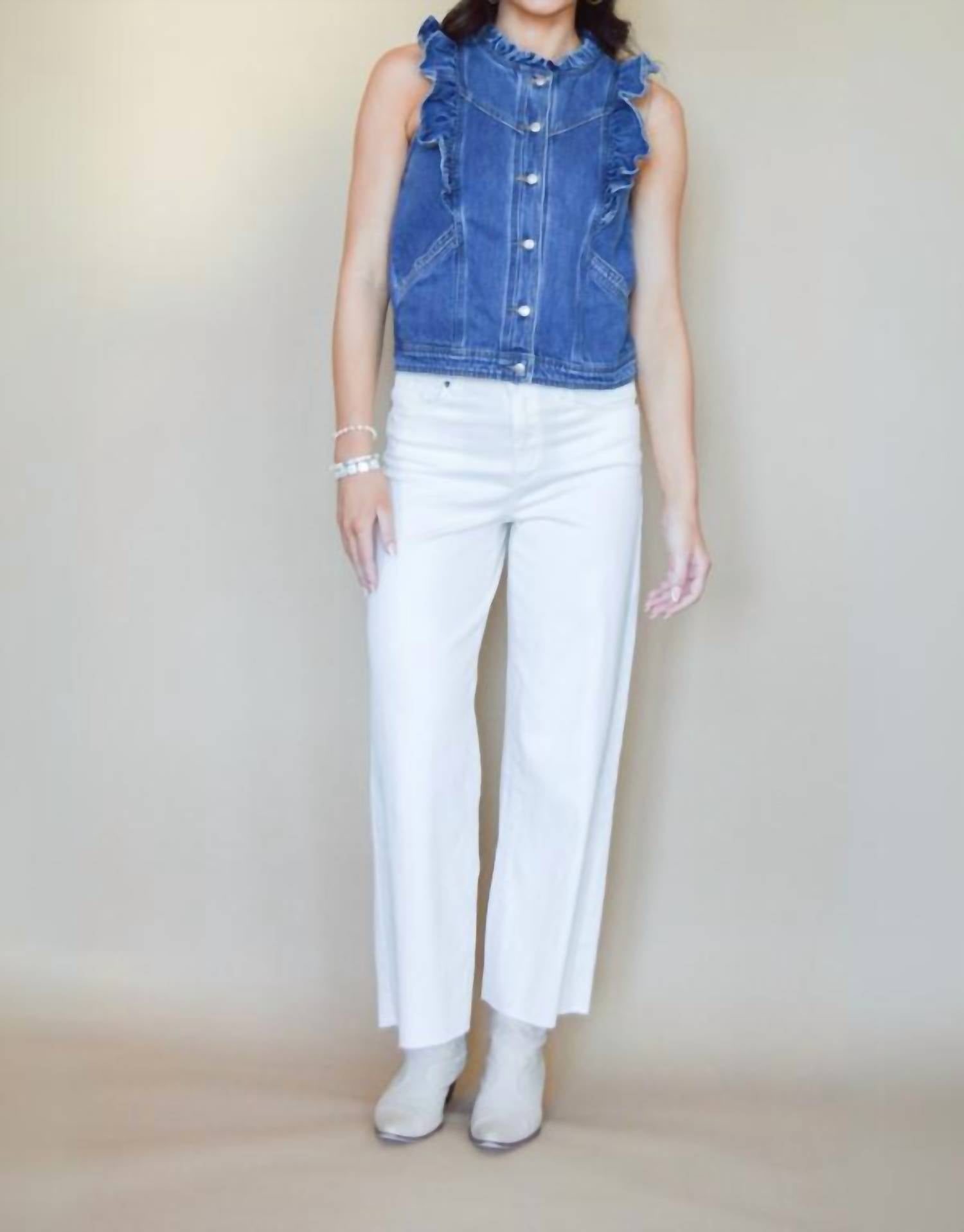 Easel - Wide Glide Wide Leg Twill Pants