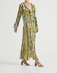Third Form - Stroke Frill Maxi Skirt