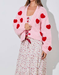Baevely By Wellmade - Lover Cropped Cardigan