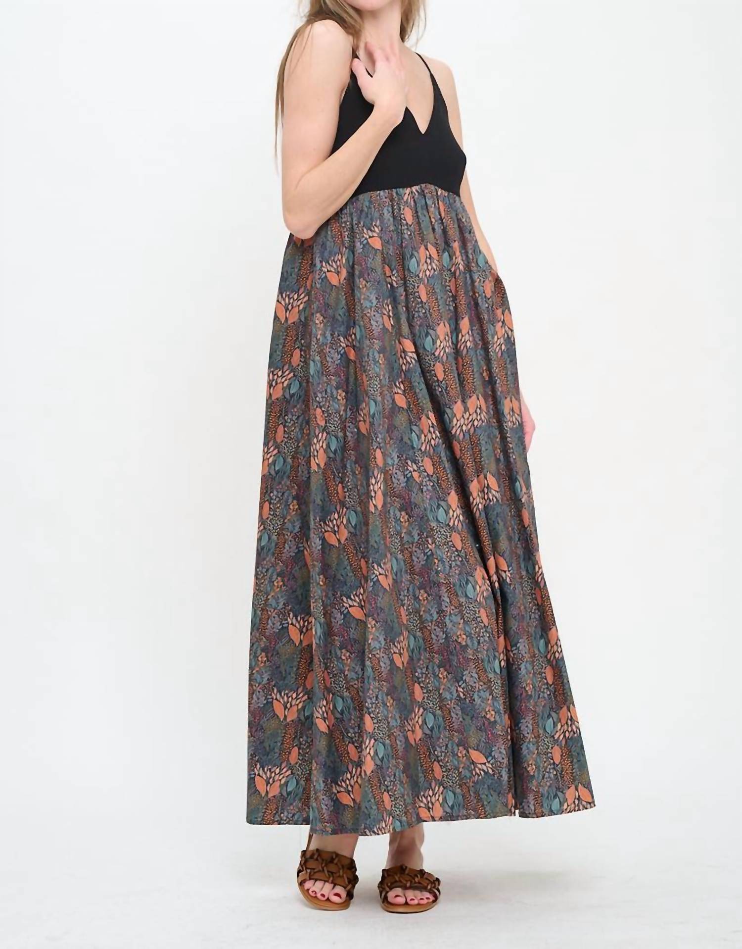 Meet Me In Santorini - Autumn Canopy Maxi Dress