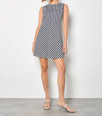 Apricot - Stripe Jersey Knit Mini Dress