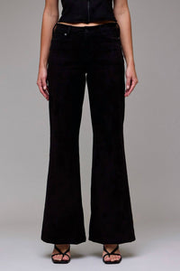 Hidden - Suede Stretch Comfort Flare Pants
