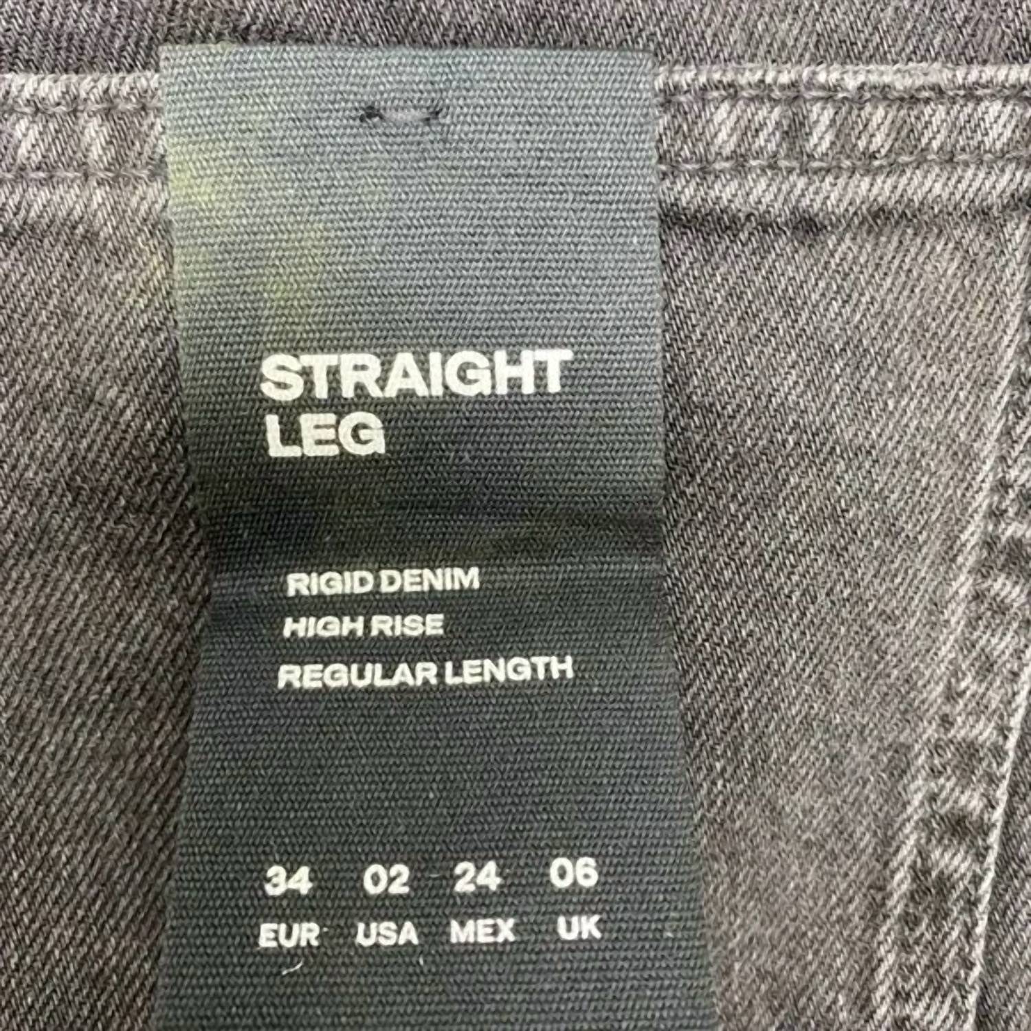 Massimo Dutti Women’s High-rise Straight Leg Jeans in black - women's jeans - view 4