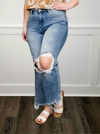 Risen - Kristi High-rise Straight Leg Cropped Jeans