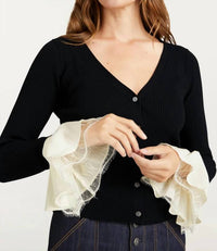 Cinq A Sept - Bernadette Prestyled Ribbed Cardigan