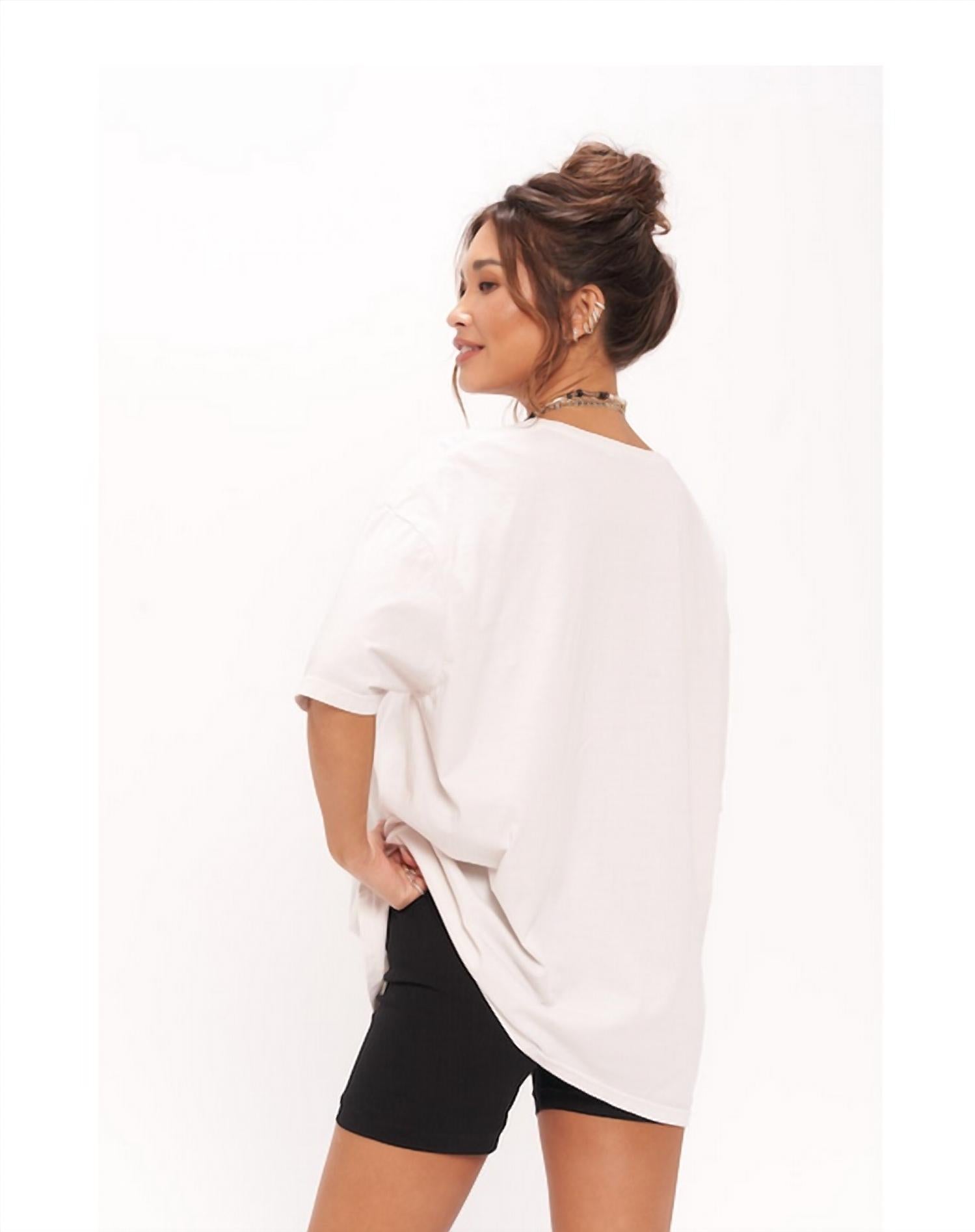 Stars Cowboy Smiley Oversized Tee