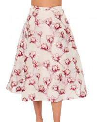 Milly - Noella Floral Midi Skirt