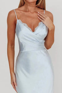 One And Only Collective - Surplice Embellished Trim Maxi Dress