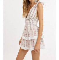 Stm - Floral Layered Mini Dress