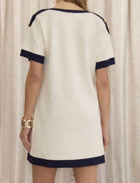 Entro - Harbor Luxe Oversized Mini Dress