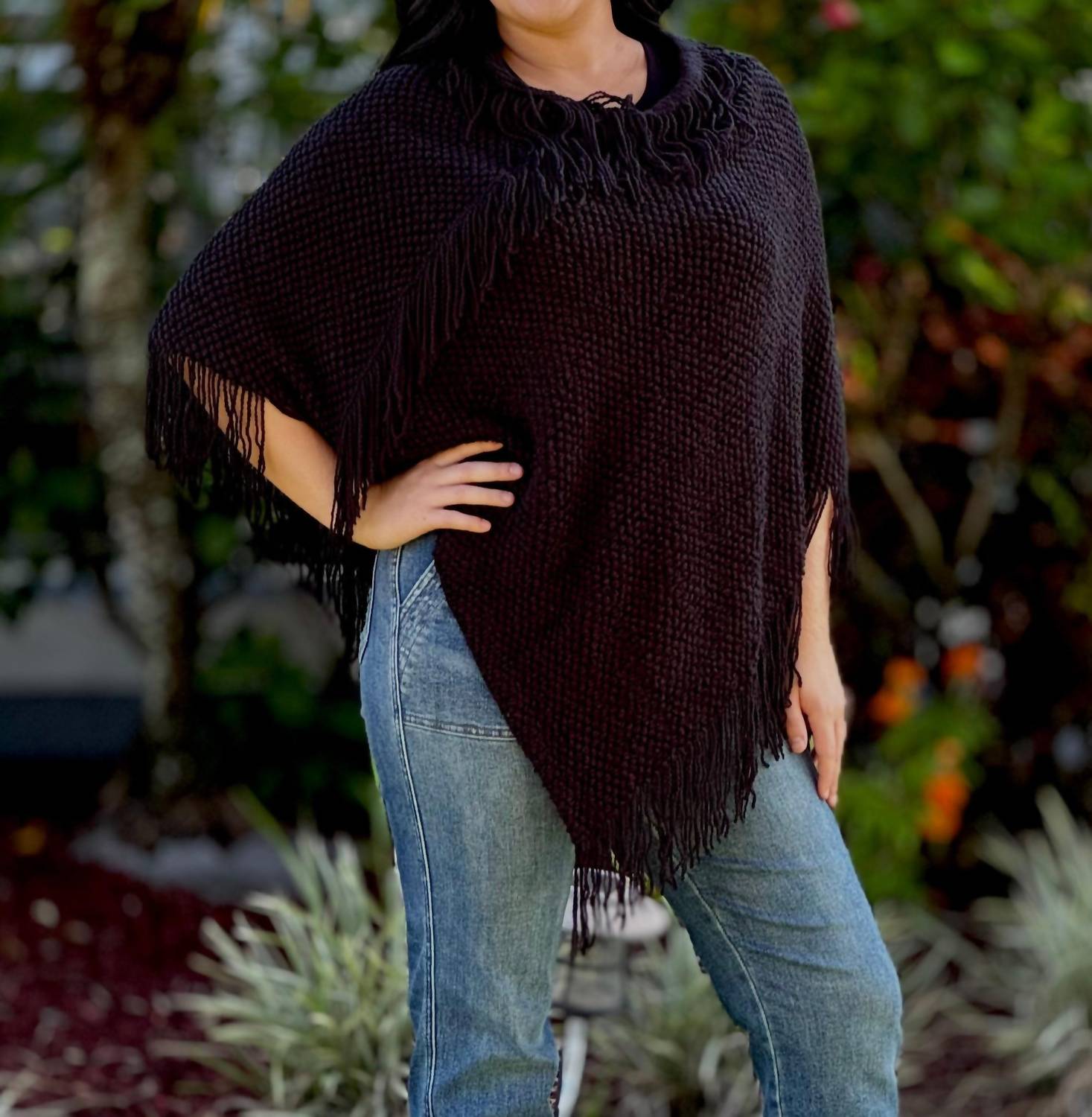Coco + Carmen - Annie Poncho With Fringe