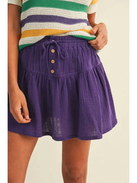 Vanilla Monkey - Pintuck Mini Skirt