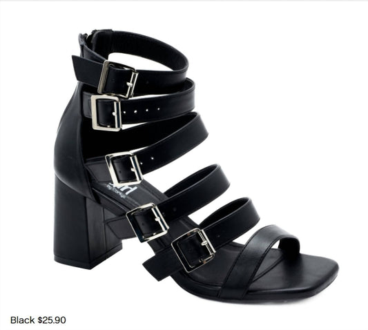 Corkys Footwear - Buckle Down Heel Black