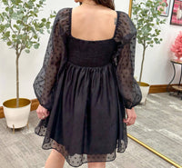 Mittoshop - Polka Dot Long Sleeve Dress