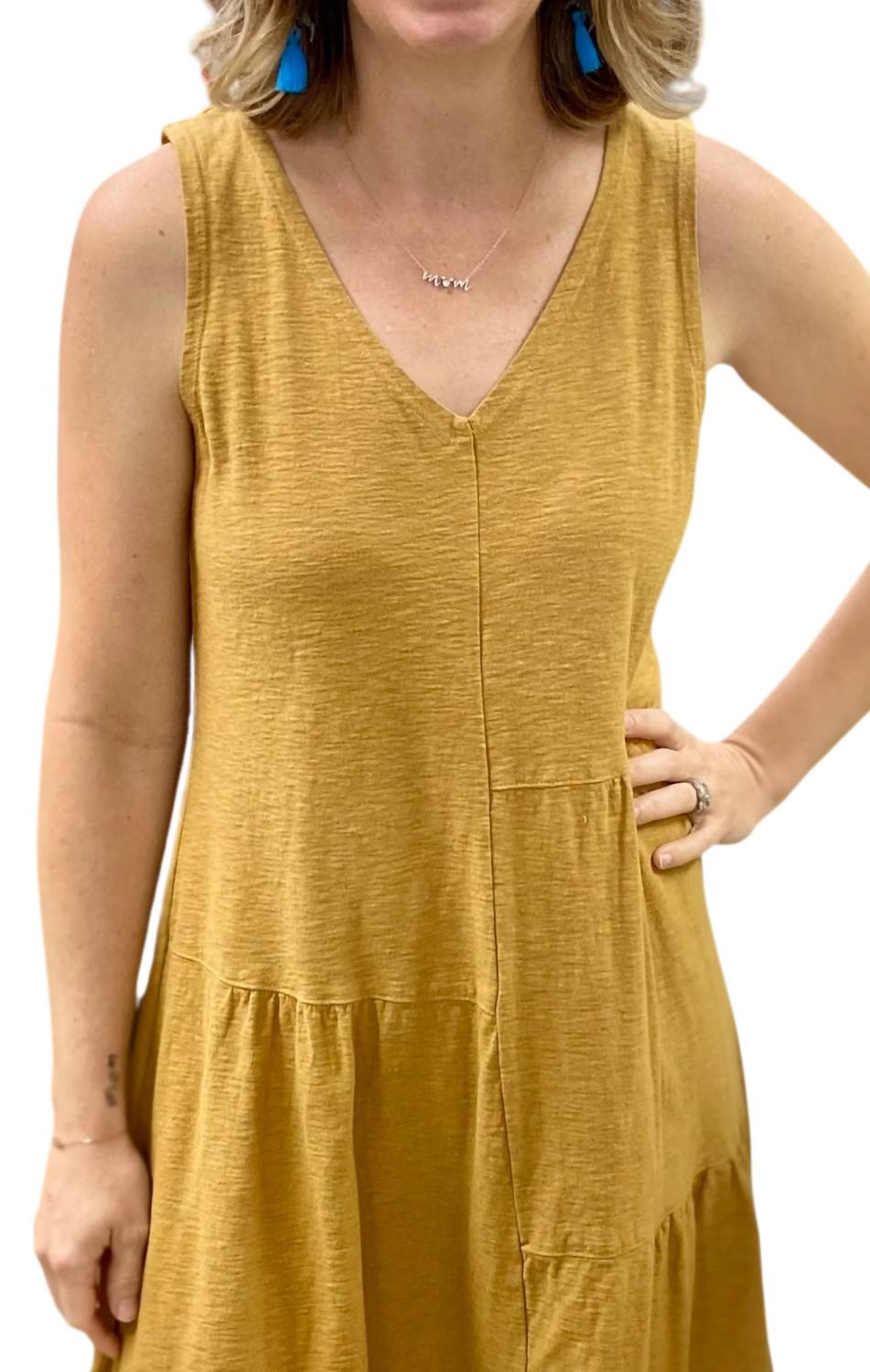 Cut Loose - Patch Sleeveless Midi Dress