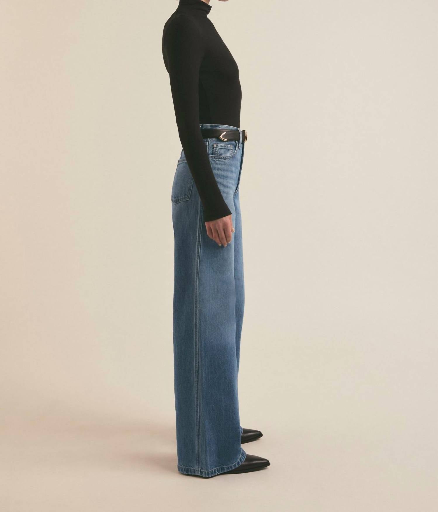 Favorite Daughter - Masha Super High Rise Wide Leg Jeans