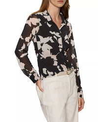 Sanctuary Fitted Mesh Button Down in petal whisper - women's long sleeve top - view 5
