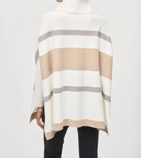 Joseph Ribkoff - Stripe Print Poncho Top