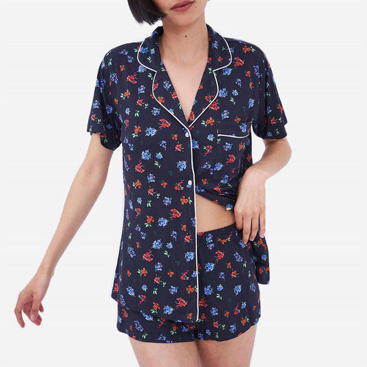 Stripe & Stare - Short Floral Pajama Set