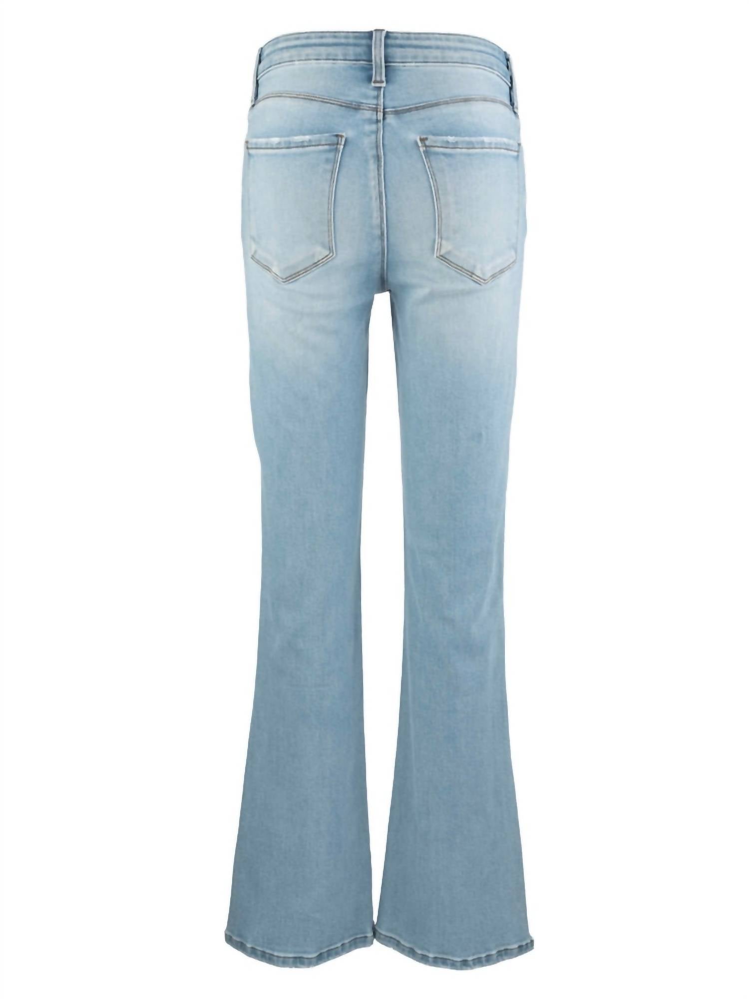 KUT FROM THE KLOTH High Rise Flare Jeans in funnel - women's jeans - alternate view
