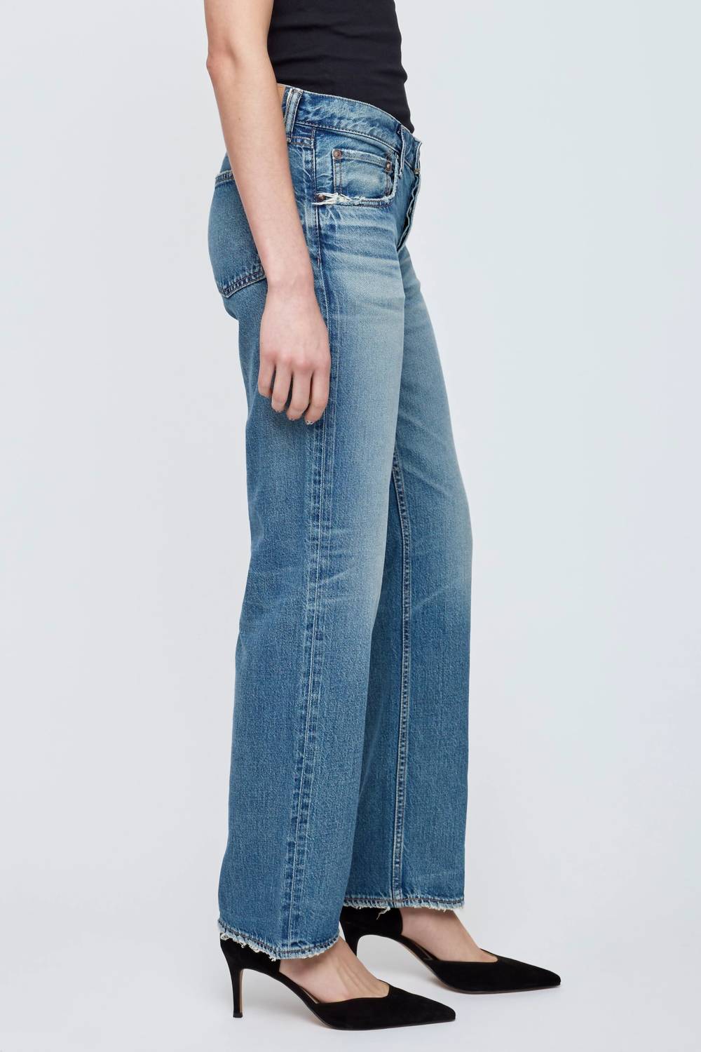 Moussy - Millsboro Straight Low Rise Jeans