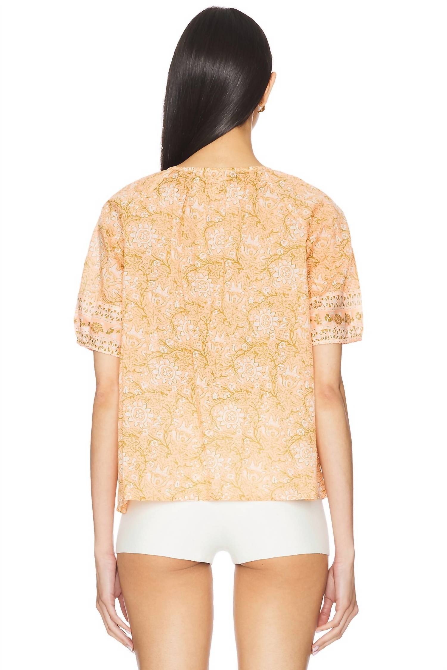 Cleobella Johanna Blouse in cecil blush - women's blouse - alternate view
