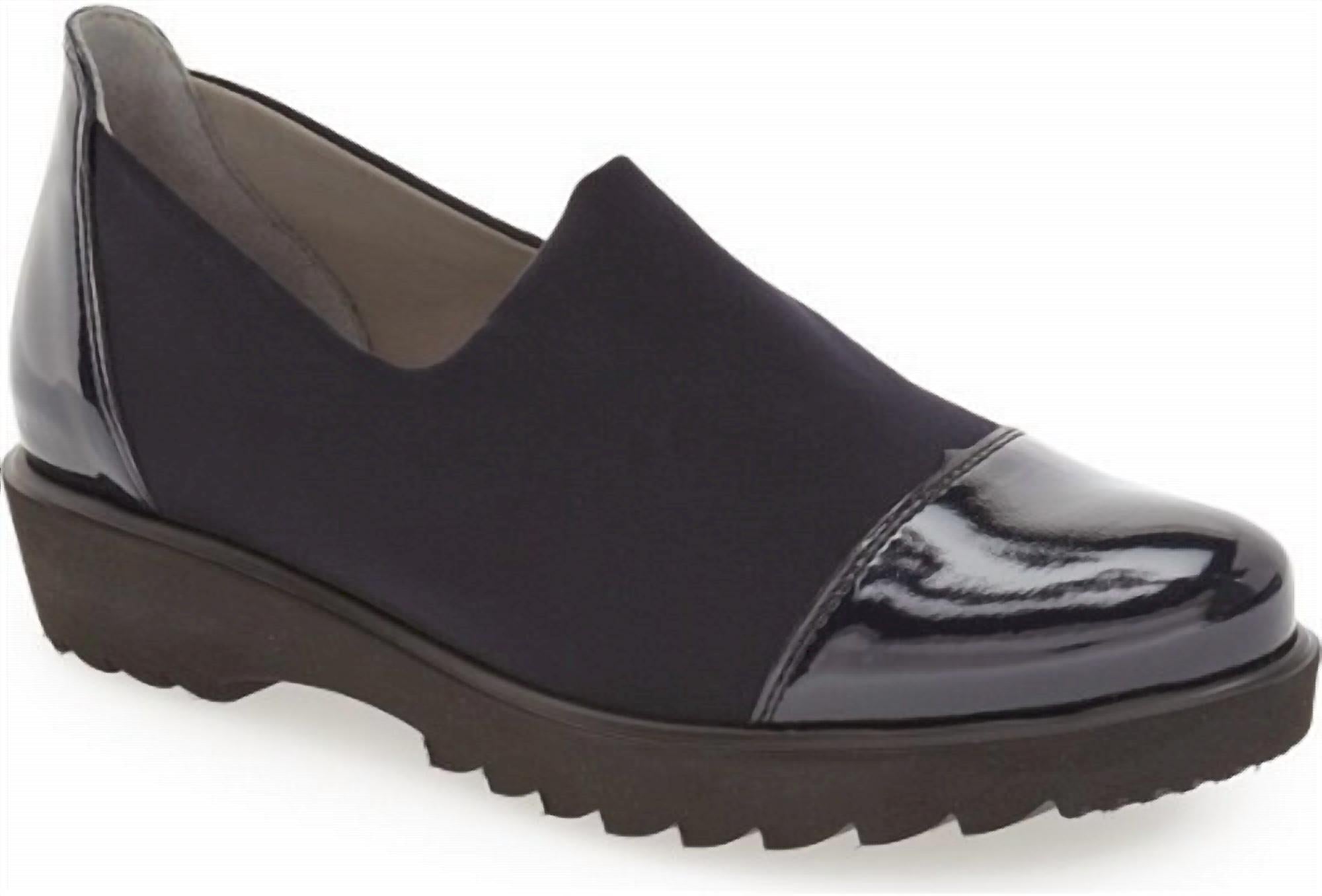 Ara Women's Miriam Slip On Loafer in black - women's flats - detail view