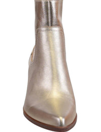Naked Feet Women's Baton Heeled Boots in soft gold - women's shoe - view 4