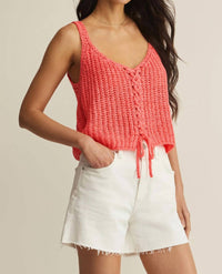 Z Supply - Tate Lace Up Sweater Top