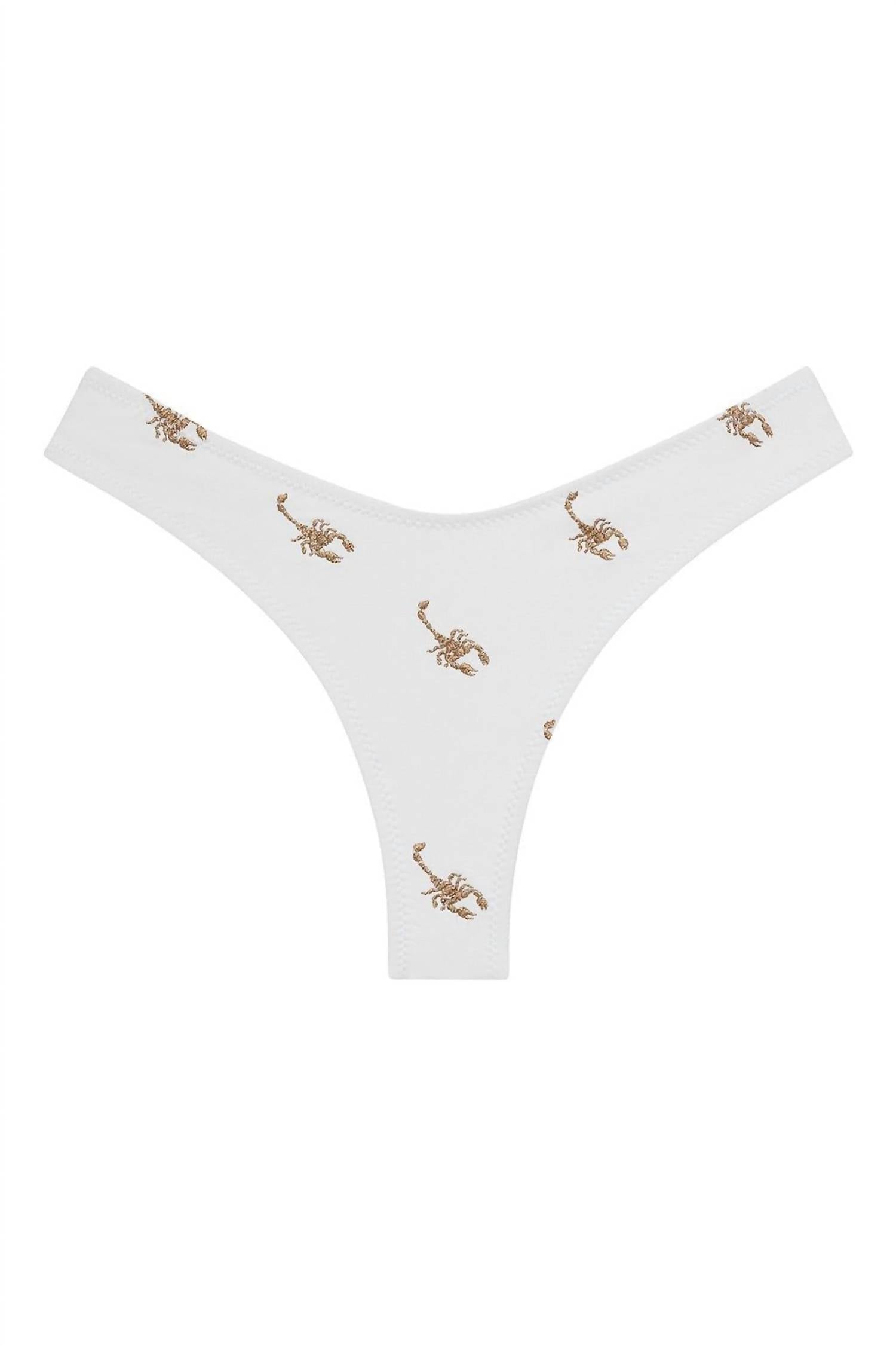 Montce - Added Coverage Lulu Zig-zag Stitch Bikini Bottom