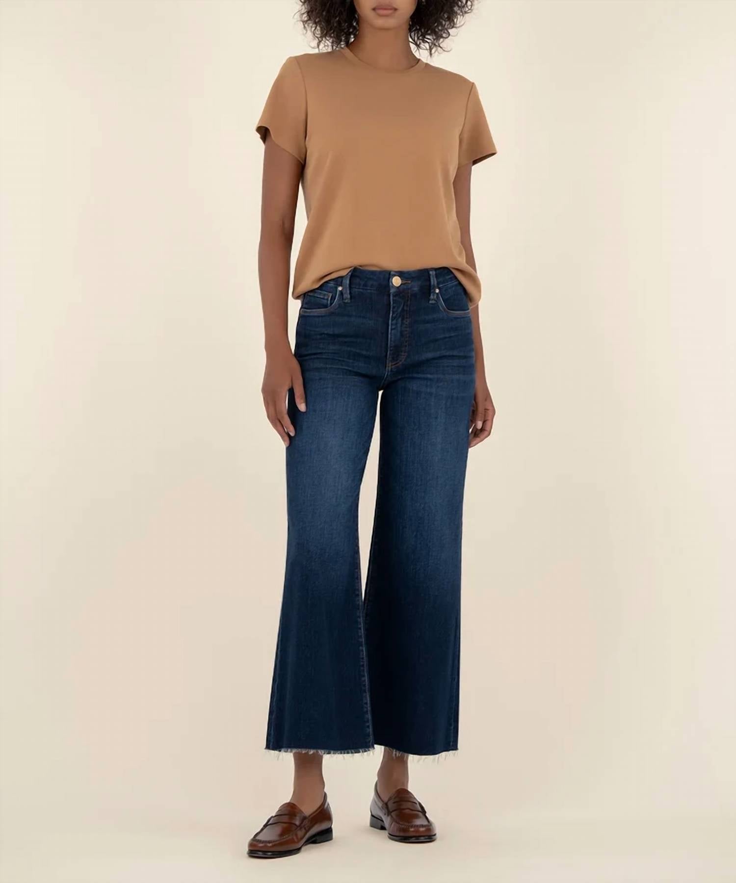 Kut From The Kloth - Meg High Rise Fab Ab Wide Jeans