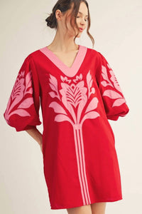 Jodifl - Baroque Bloom Mini Dress