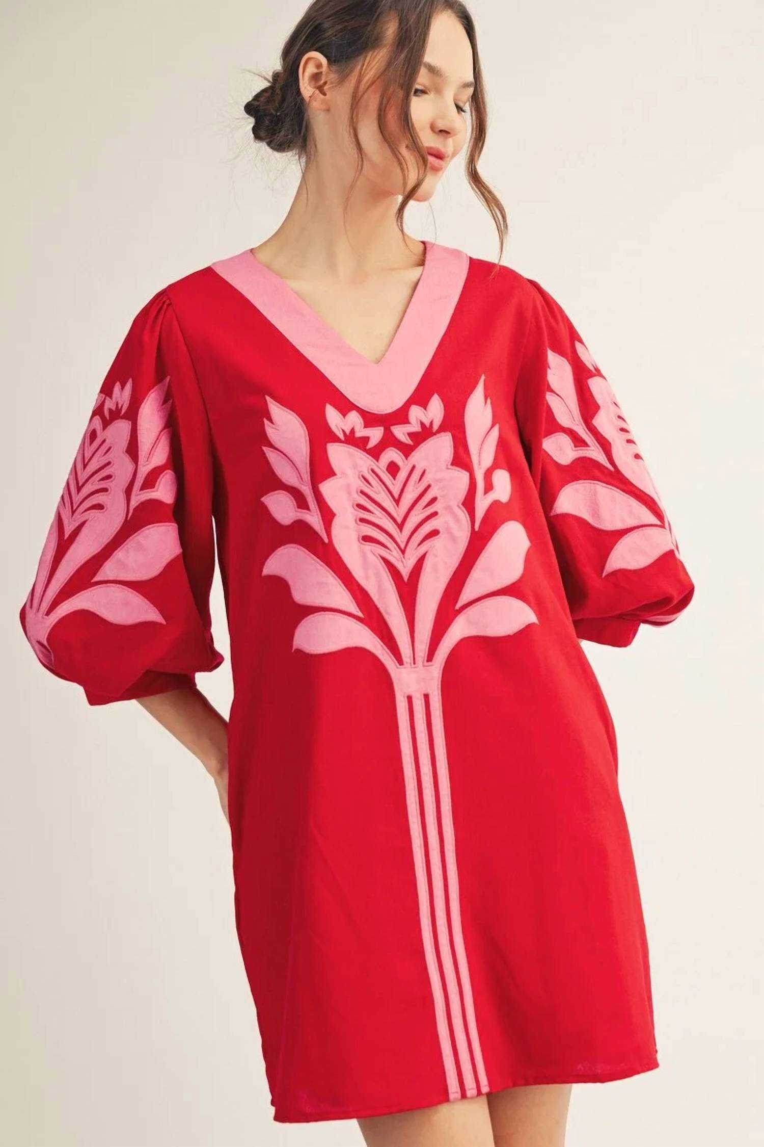 Jodifl - Baroque Bloom Mini Dress