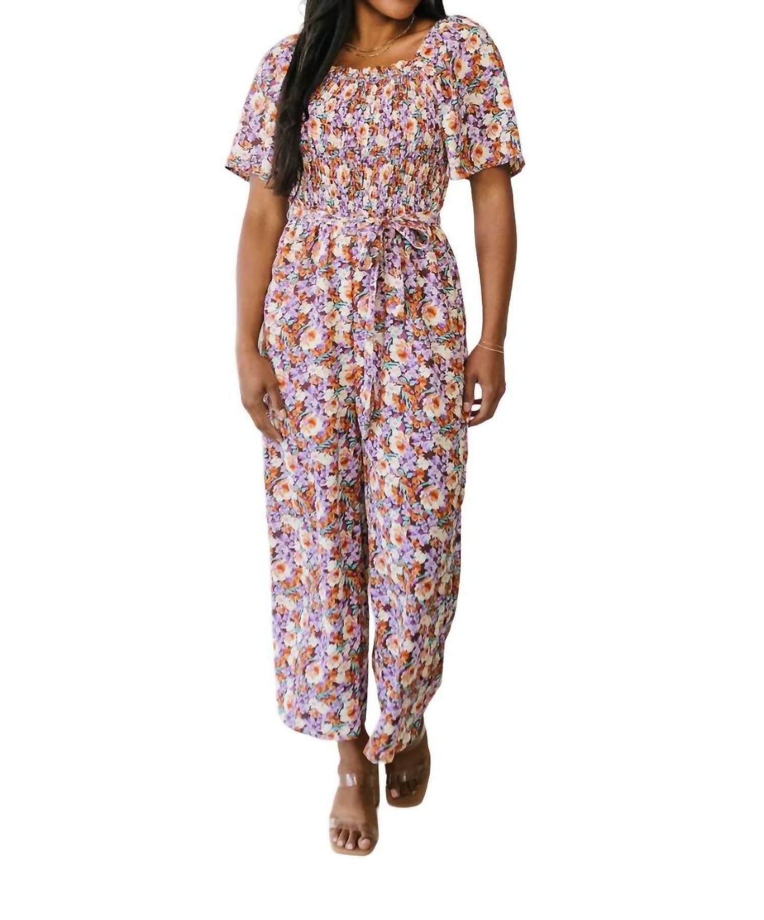 Hayden La - Better Than Fine Floral Jumpsuit