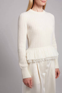 ELEVEN SIX Colette Sweater in ivory - women's sweater - detail view
