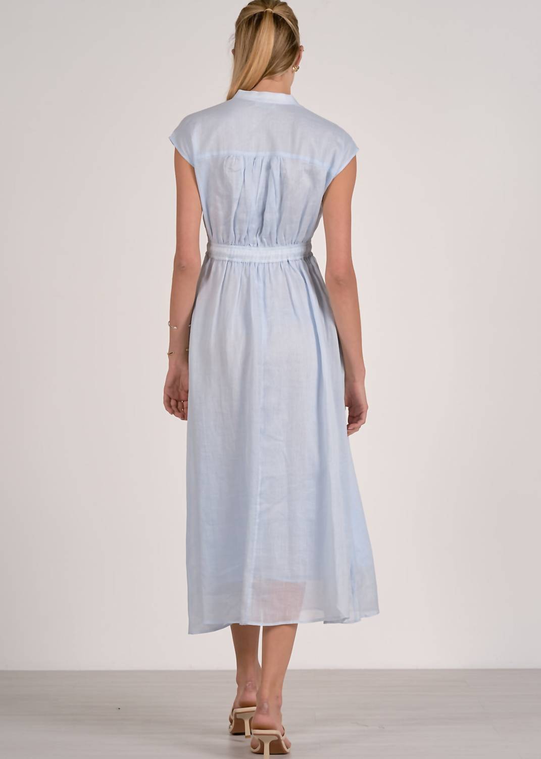 Elan - Tie Waist Midi Dress