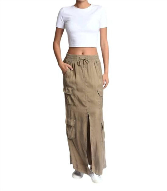 Blanc Noir - Phoenix Tencel Cargo Skirt