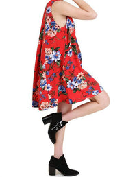 Umgee - Floral Keyhole Bohemian Dress