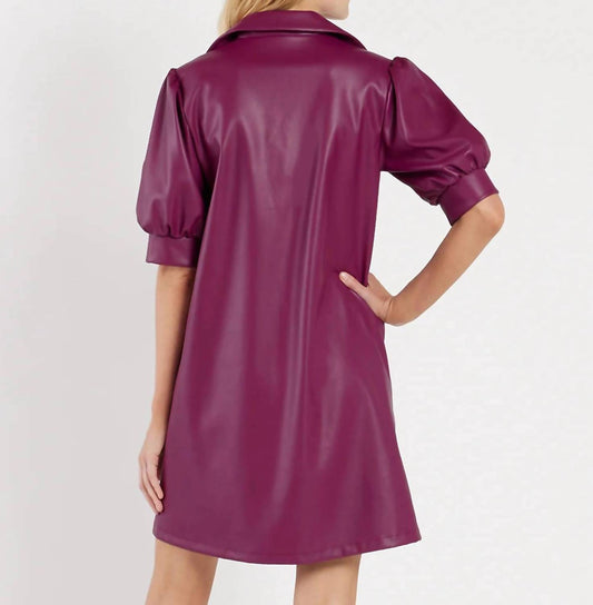 Jude Connally - Emerson Faux Leather Dress