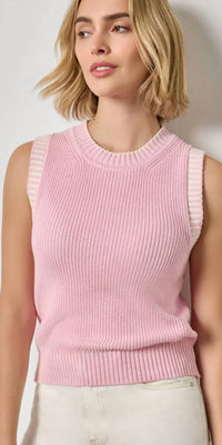 Lilla P - Sleeveless Crewneck Sweater