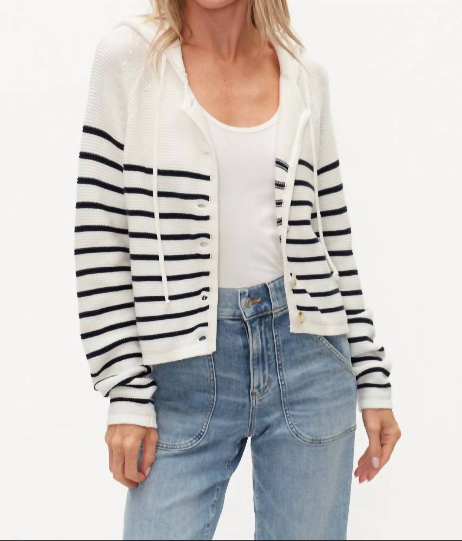 Six/Fifty - Annalora Button Up Hoodie