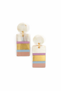 Sunshine Tienda - Women's Rose Cabana Statement Earrings