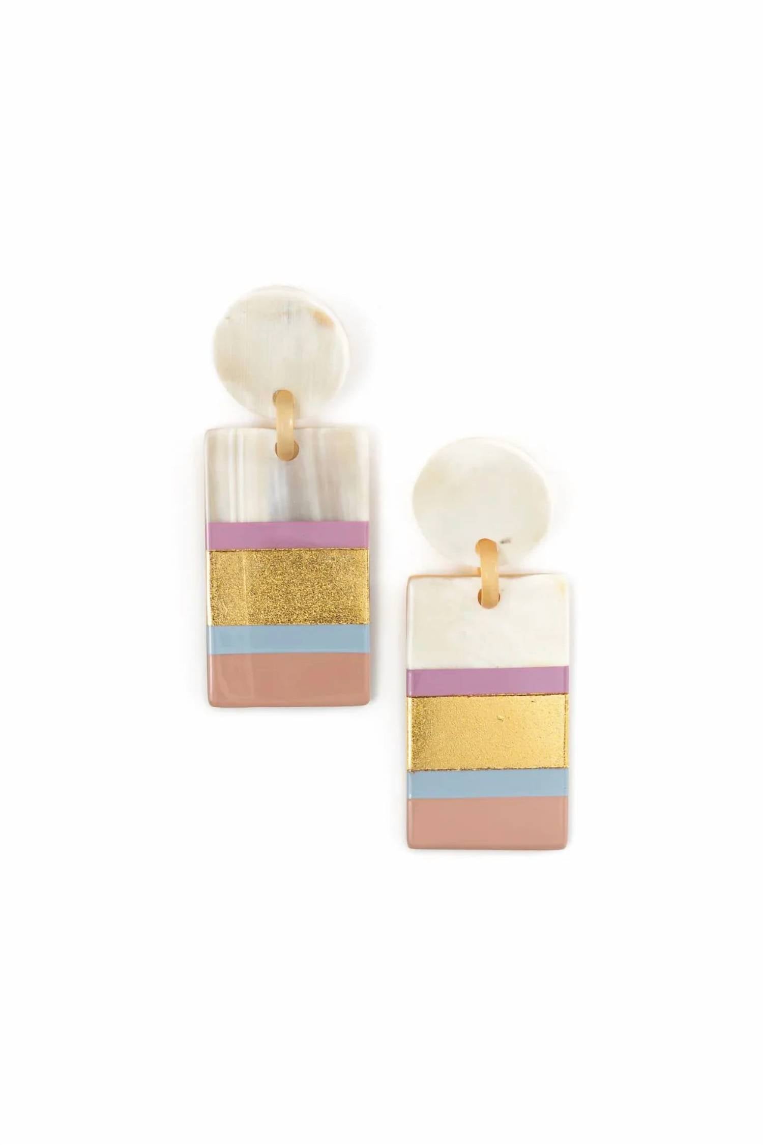 Sunshine Tienda - Women's Rose Cabana Statement Earrings