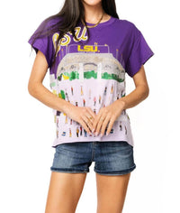 Queen Of Sparkles - Licensed Lsu Stadium Tailgate Party Tee