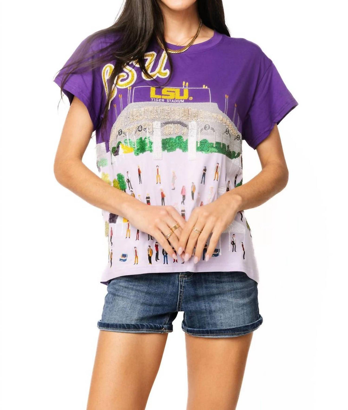 Queen Of Sparkles - Licensed Lsu Stadium Tailgate Party Tee